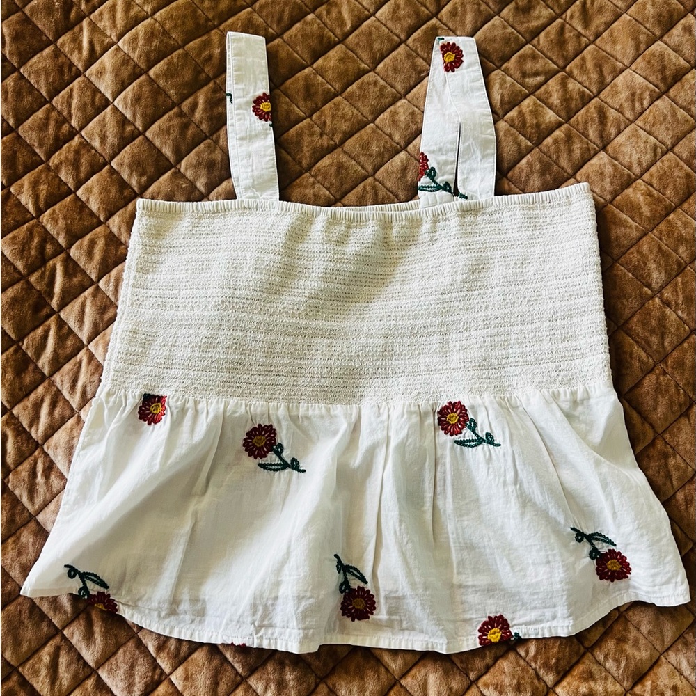 Toad & Co size large cropped top